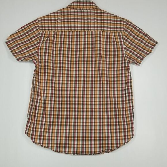 🎁5/$25 Old Navy Shirt Men's Small Button Down Short Sleeve Plaid Office Cotton - Picture 6 of 8